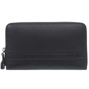 Bvlgari Like new Bulgari Octo 36968 calf leather black long wallet, size 1040